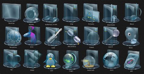 8 Custom Desktop Icons Images - 3D Glass Desktop Icons, Gmail Icon On ...