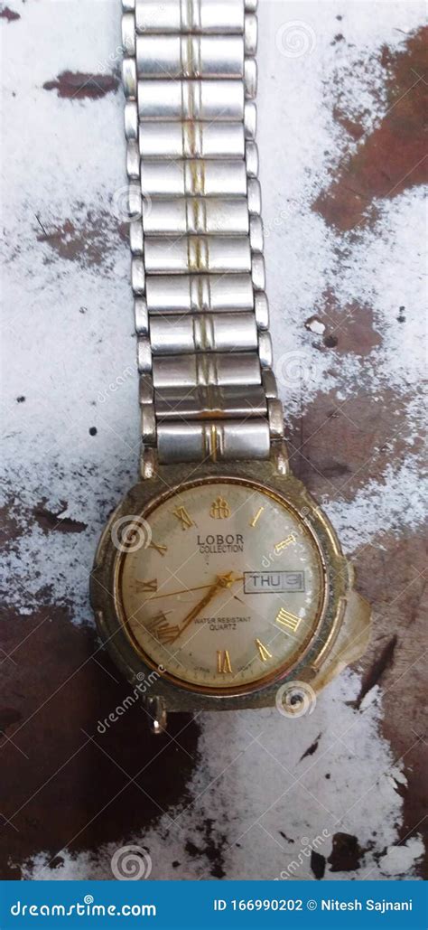 A Wrist Watch With A Chain Editorial Photography Image Of Table