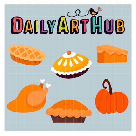 Thanksgiving Foods Clip Art Set – Daily Art Hub // Graphics, Alphabets ...