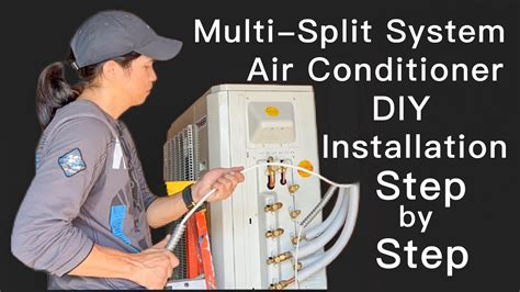 multi zone split type air conditioner installation youtube