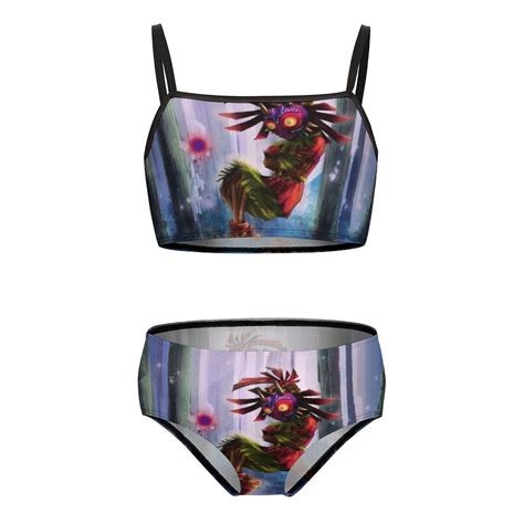 The Legend Of Zelda Girls Bikini Swimsuits Two Piece Beach Bathing Suit Swimwear 9 11Y 140cm