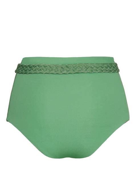 Johanna Ortiz Green Tangelo Leaf Print Bikini Bottoms Johanna Ortiz