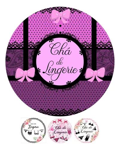 Painel Redondo Tecido Sublimado d Chá De Lingerie x MercadoLivre