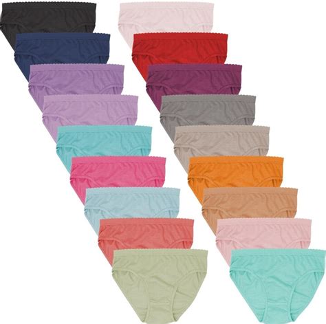 Sexy Basics Womens Pack Pack Hi Cut Panty Bikini Briefs Cotton Shopstyle Knickers