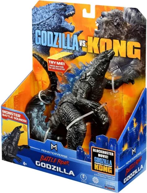 Godzilla Vs Kong Monsterverse Battle Roar Godzilla Deluxe Action Figure