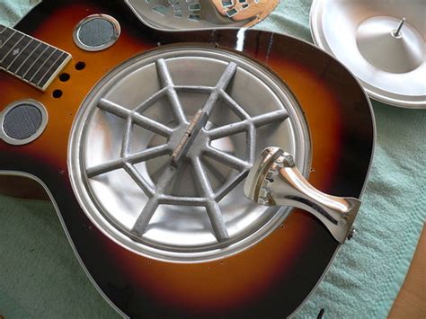 Modern Guitar Innovations 1929 Single Cone Spider Resonator Guitar