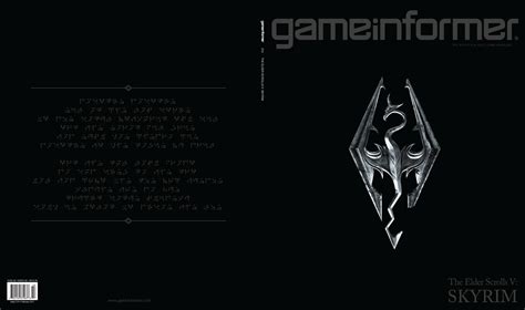 Обложка февральского Gameinformer с TES V: Skyrim и новая информация по ...