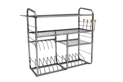 Square Stainless Steel Bartan Stand Shelves 4 Sizedimensions
