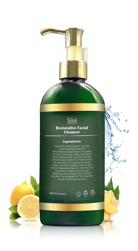 Simi Limpiador Facial Natural W Salicílico Ácido Hialurónico Etsy España