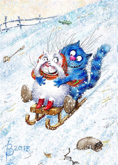 КОТОЖИВОПИСЬ | Cats illustration, Blue cats, Cat painting