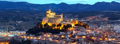 Panorama Del Castillo Y Paisaje De Caravaca De La Cruz Lugar De