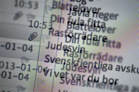 Hot Och Hat Mot Politiker Vanligt Ett Samh Llsproblem Syre