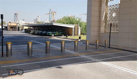 Automatic Traffic Bollards Tiso High Security Road Blockers And Bollards