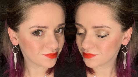 Simple Eyes With Bold Red Lip Youtube