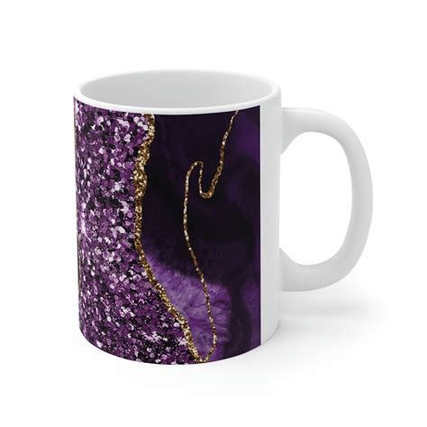 Purple Agate Mug Purple Coffee Mug Purple Mug Purple Lover - Etsy