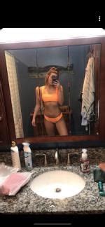 Off Hot Padded Wide Straps Bandeau Neon Bikini Set In Neon Orange M Zaful