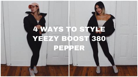 4 Ways To Style The Yeezy Boost 380 Pepper Non Reflective Youtube