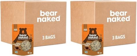 Amazon Bear Naked Granola Cereal Whole Grain Granola Breakfast Snacks Cacao And Cashew