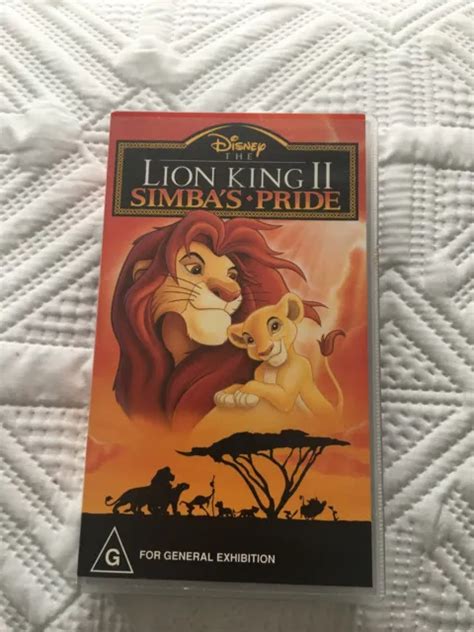 The Lion King Simba S Pride Disney Vhs Video Cassette Tape