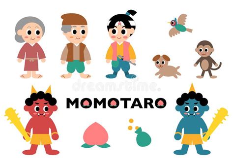 Momotaro Characters Stock Illustrations 1 Momotaro Characters Stock