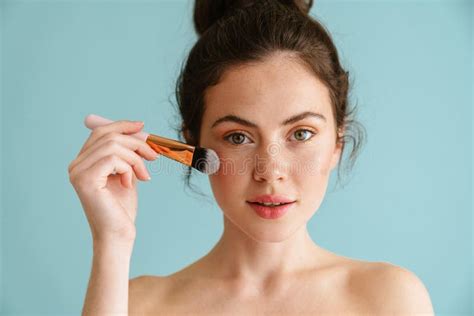 Half Naked Woman Posing Over Blue Stock Photos Free Royalty Free Stock Photos From Dreamstime