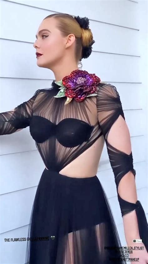 Elle Fanning Showed Her Lingerie In A See Through Dress Photos The Fappening