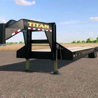 40FT Gooseneck multibrand trailer v1.0.0.0 - FS22 Mod