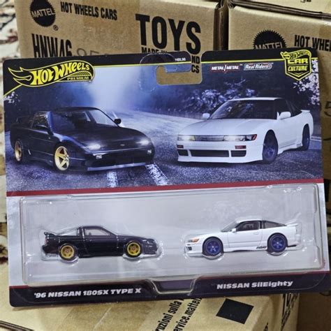 Hot Wheels Premium Nissan Sx Type X Nissan Sileighty Twin Pack Shopee Malaysia