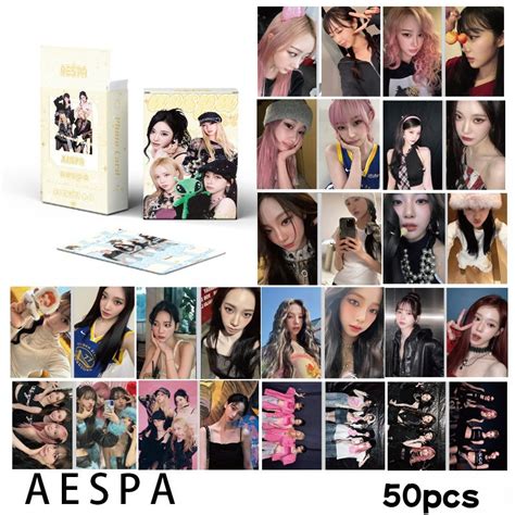 Pcs AESPA Whiplash Holographic Photocards SUPER BEING HOT MESS Armageddon Supernova Laser