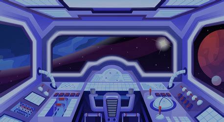 rocket interior vector images