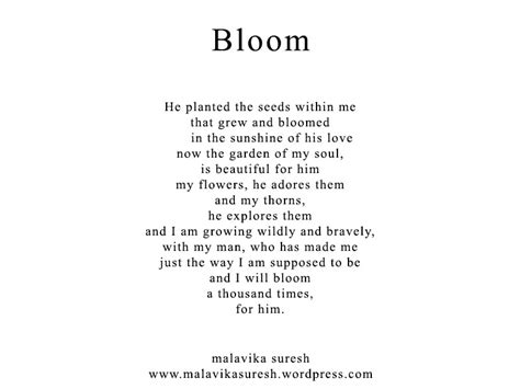 Bloom Poem