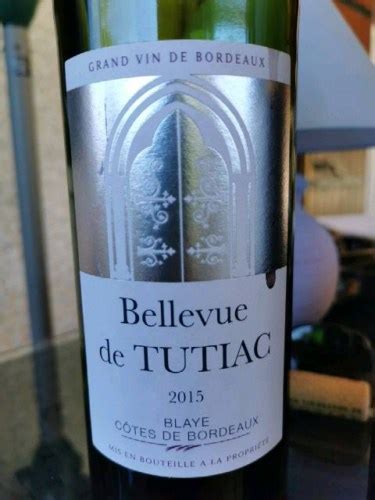 Les Vignerons de Tutiac Bellevue de Tutiac Blaye Côtes de Bordeaux