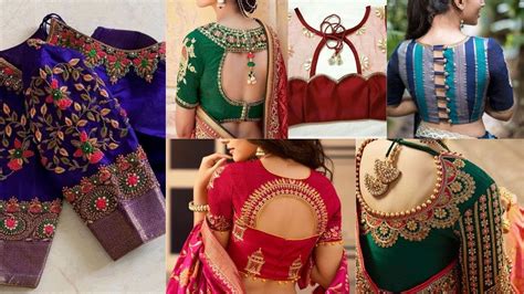 Latest Blouse Designs Saree Blouse Designs Blouse Back