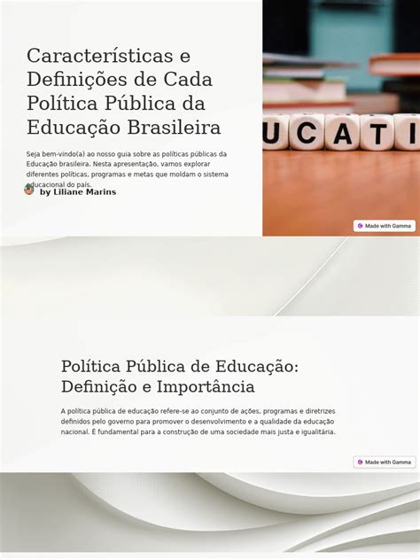 Politica Publica Educação