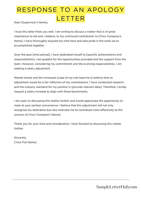 Response To An Apology Letter (5 Samples)