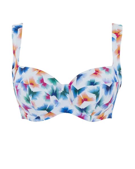 Flutter Olivia Full Cup Bikini Top Flutter Print Tkd Lingerie