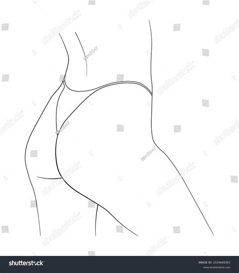 Butt Woman Figure Swimsuit Bikini Stock Vector Royalty Free Shutterstock
