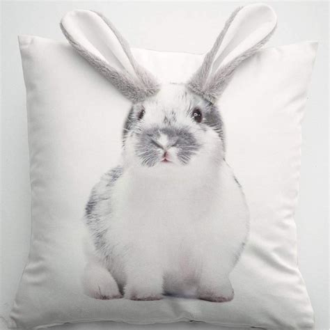 Housse De Coussin Lapin Tendre Moment Françoise Saget Coussin Lapin