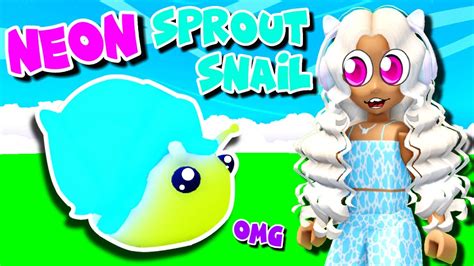 Trading Neon Sprout Snail In Adopt Me Neon Sprout Snail Worth Youtube