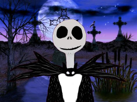 Jack Skellington In Graveyard By Terrya7 On Deviantart