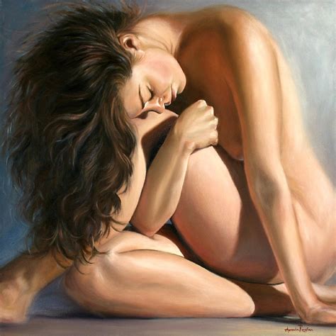 Amanda Russian In Knots Nude Oil Painting FINISHED
