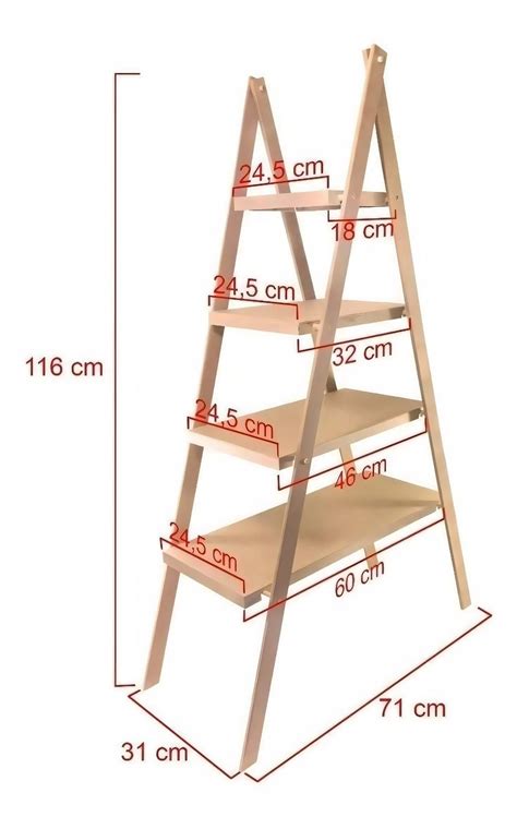 diy ladder shelf 5