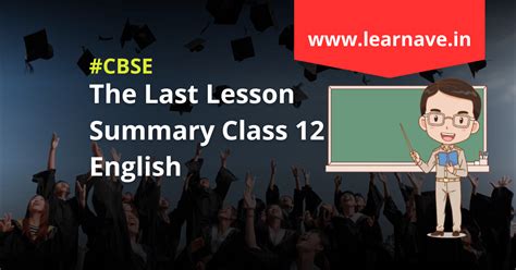 The Last Lesson Summary Class 12 English Flamingo