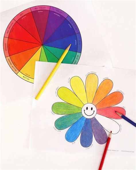 Blank Color Wheel Printables Color Wheel Design Colour Wheel Theory