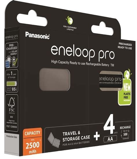 ≡ Акумулятор Panasonic Eneloop Pro AA 2500 mAh 4BP+Case – купити в ...