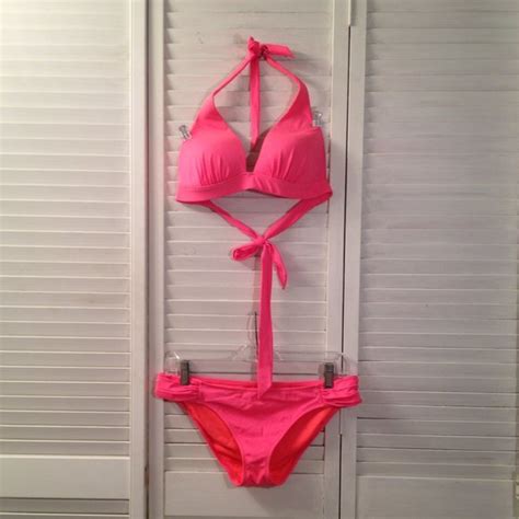 Unbranded Swim Unbranded M Neon Coral Bikini 2 Piece Swimsuit