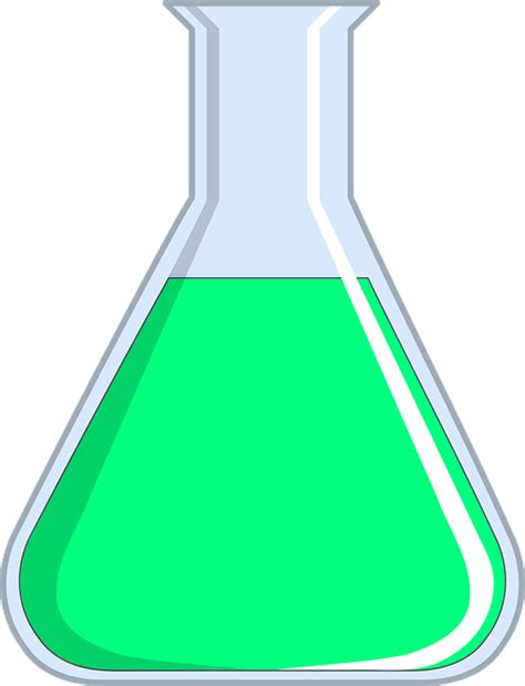 vector graphic chemistry flask glass test  image