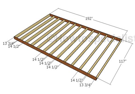 10x16 Shed Plans | HowToSpecialist - How to Build, Step by Step DIY Plans