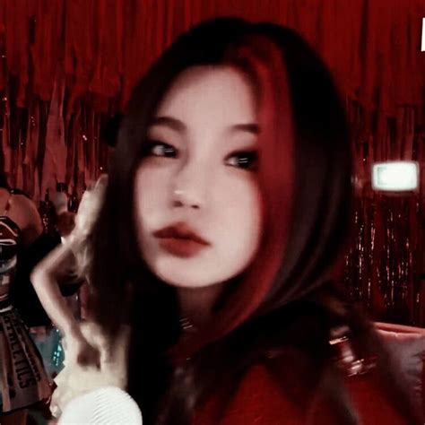 Yeji In Red Aesthetic