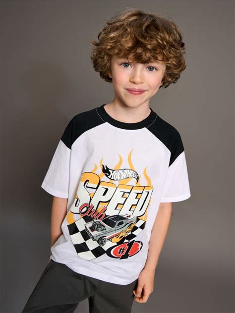 Koszulka Hot Wheels Kolor Bia Y Sinsay Bm X